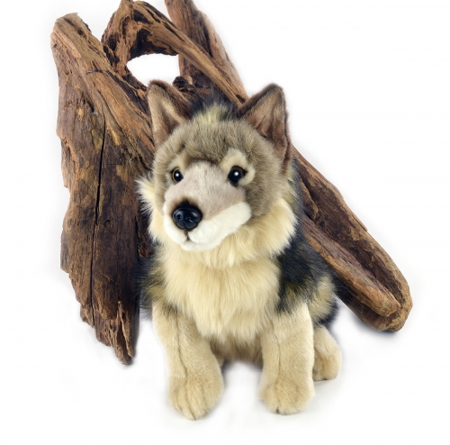 Wolf sitzend 30 cm